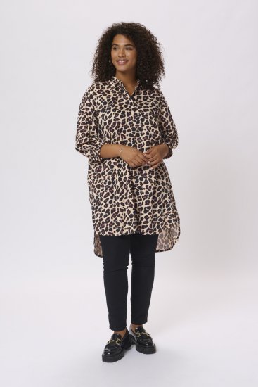 Kaffe Curve Sonna Skjorte Leopardmønster - Bluser & tunikaer - 