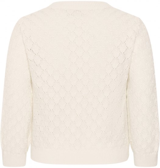 Kaffe Curve Kathrina Pullover White - Strikkegensere - 