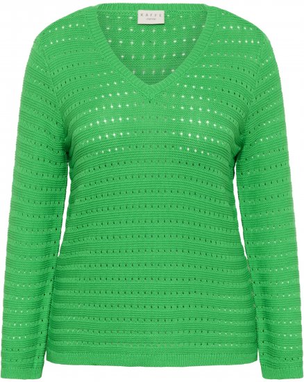 Kaffe Curve Metty Pullover Bright Green - Strikkegensere - 