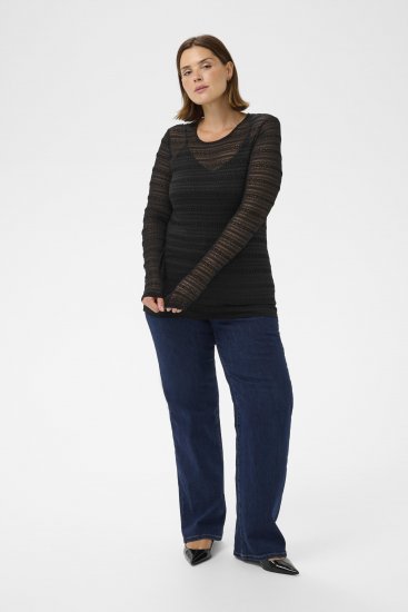 Kaffe Curve Hanna Lace Long Sleeve T-Shirt - Langermede gensere - 