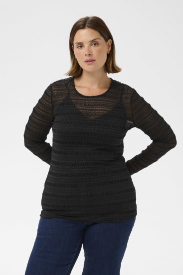 Kaffe Curve Hanna Lace Long Sleeve T-Shirt - Langermede gensere - 