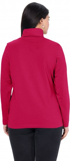 Ulla Popken Basic Long Sleeve Slim Fit Turtleneck Red - Hettegensere og collegegensere - 