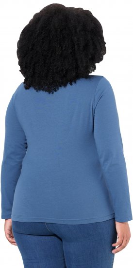 Ulla Popken Basic Long Sleeve Slim Fit Turtleneck Ink Blue - Hettegensere og collegegensere - Myke gensere, hettegensere og strikk