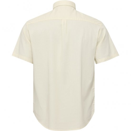North Latitude Shirt Linen Cotton Short Sleeve Off-White - Skjorter - Store skjorter - 2XL-8XL