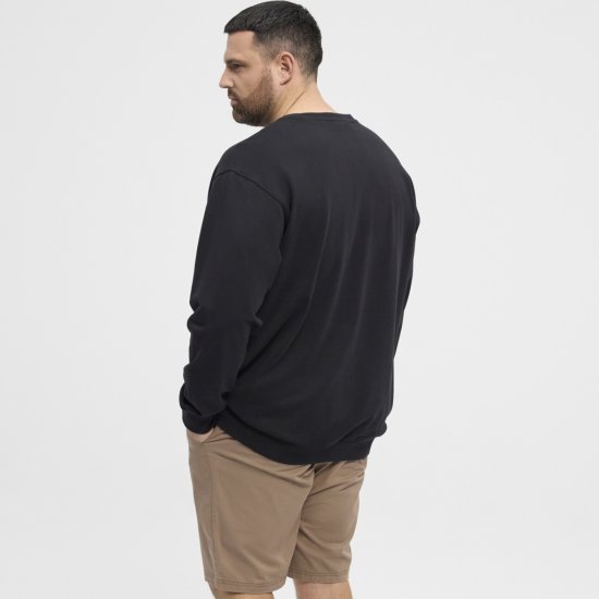 North Latitude Sweatshirt Black TALL - HERREKLÆR MT-6XLT - Klær for høye menn