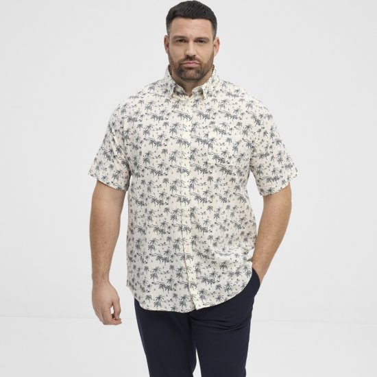 North Latitude Shirt Short Sleeve Off White - Skjorter - Store skjorter - 2XL-8XL