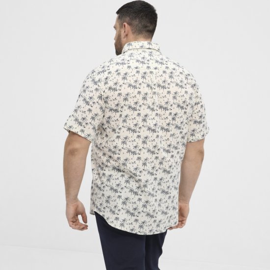 North Latitude Shirt Short Sleeve Off White - Skjorter - Store skjorter - 2XL-8XL