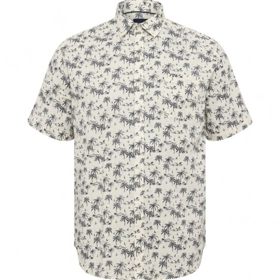 North Latitude Shirt Short Sleeve Off White - Skjorter - Store skjorter - 2XL-8XL