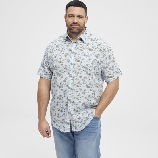 North Latitude Shirt Short Sleeve Light Blue - Skjorter - Store skjorter - 2XL-8XL