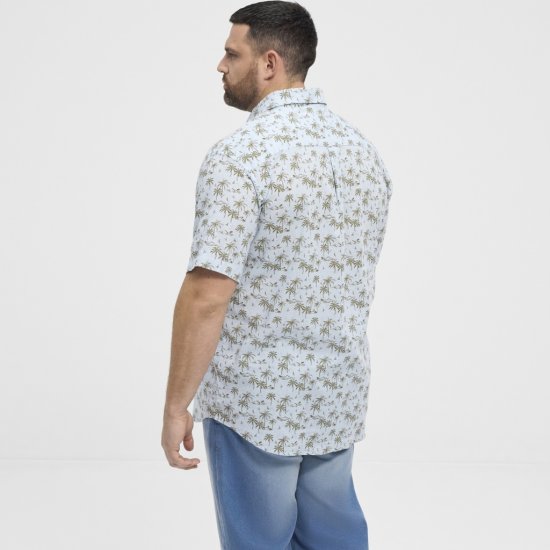 North Latitude Shirt Short Sleeve Light Blue - Skjorter - Store skjorter - 2XL-8XL