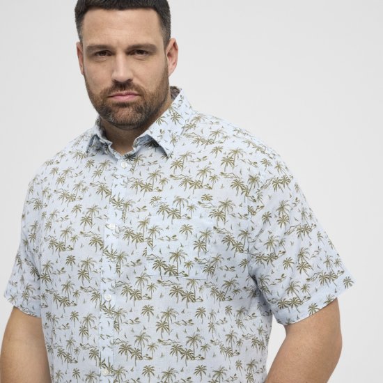 North Latitude Shirt Short Sleeve Light Blue - Skjorter - Store skjorter - 2XL-8XL