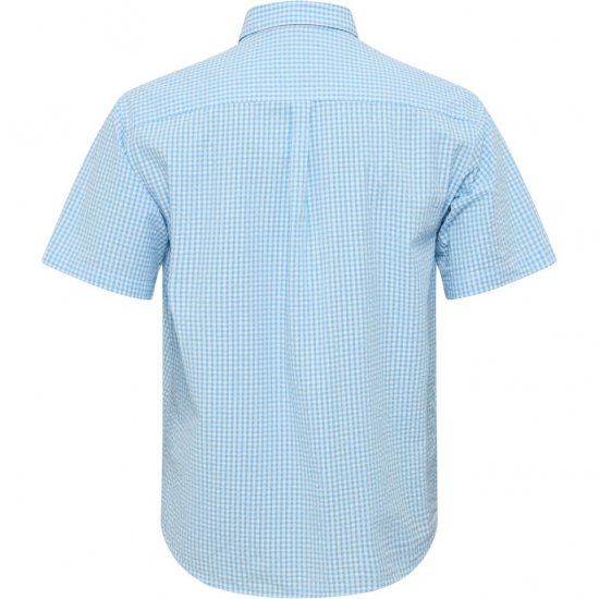 North Latitude Shirt Short Sleeve Turquoise - Skjorter - Store skjorter - 2XL-8XL