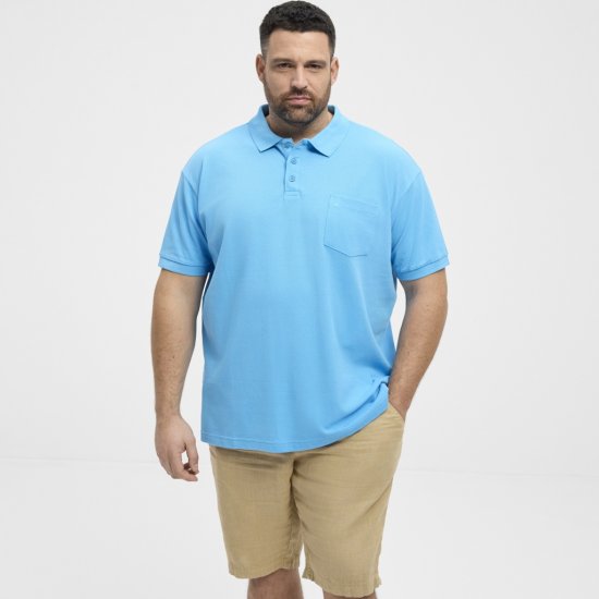 North Latitude Polo Pique Short Sleeve Turquoise - Polo- & piqueskjorter - Poloskjorte i store størrelser - 2XL-8XL