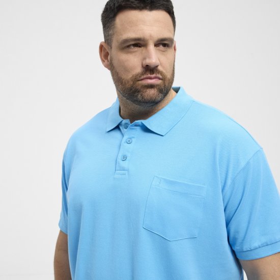 North Latitude Polo Pique Short Sleeve Turquoise - Polo- & piqueskjorter - Poloskjorte i store størrelser - 2XL-8XL