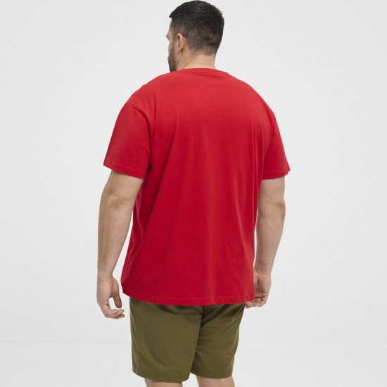 North Latitude T-Shirt Printed Short Sleeve Red - T-skjorter - Store T-skjorter - 2XL-14XL