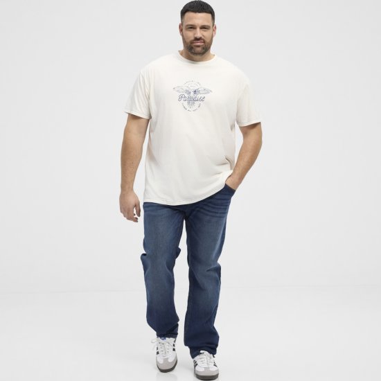 North Latitude T-Shirt Printed Short Sleeve White - T-skjorter - Store T-skjorter - 2XL-14XL