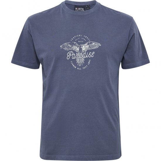 North Latitude T-Shirt Printed Navy - T-skjorter - Store T-skjorter - 2XL-14XL