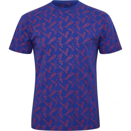 North Latitude T-Shirt Printed Allover Blue - T-skjorter - Store T-skjorter - 2XL-14XL
