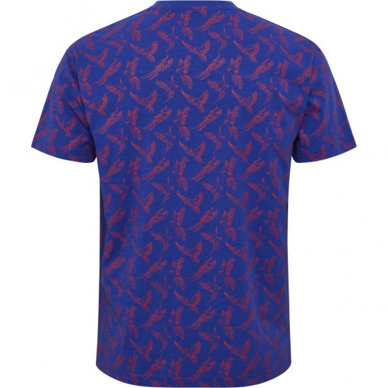 North Latitude T-Shirt Printed Allover Blue - T-skjorter - Store T-skjorter - 2XL-14XL