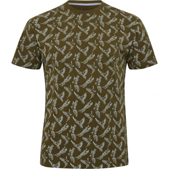 North Latitude T-shirt Allover Printed Green - T-skjorter - Store T-skjorter - 2XL-14XL