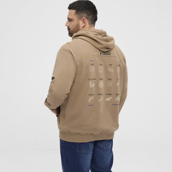 North Latitude Hoodie with Zipper Dark Sand TALL - TALL gensere - 