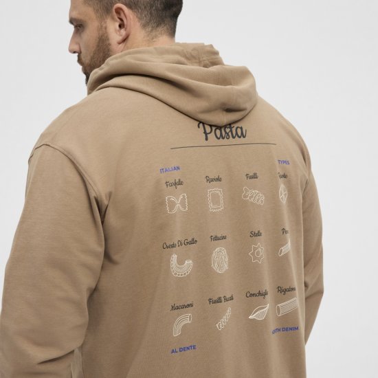 North Latitude Hoodie with Zipper Dark Sand TALL - TALL gensere - 