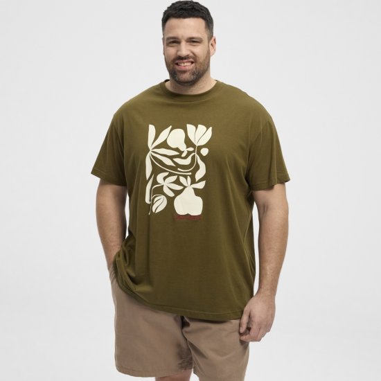 North Latitude T-Shirt Lazy Days Green - T-skjorter - Store T-skjorter - 2XL-14XL