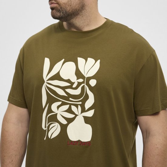 North Latitude T-Shirt Lazy Days Green - T-skjorter - Store T-skjorter - 2XL-14XL
