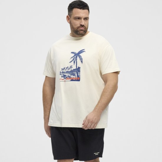 North Latitude T-Shirt Printed Off-White - T-skjorter - Store T-skjorter - 2XL-14XL