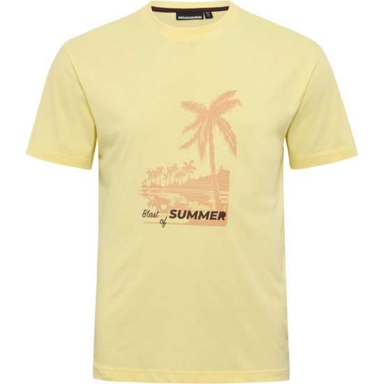 North Latitude T-Shirt Printed Yellow - T-skjorter - Store T-skjorter - 2XL-14XL