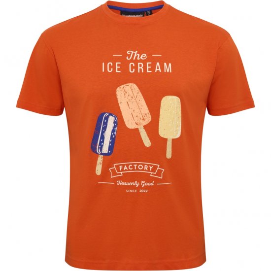 North Latitude T-Shirt Ice Cream Orange - T-skjorter - Store T-skjorter - 2XL-14XL