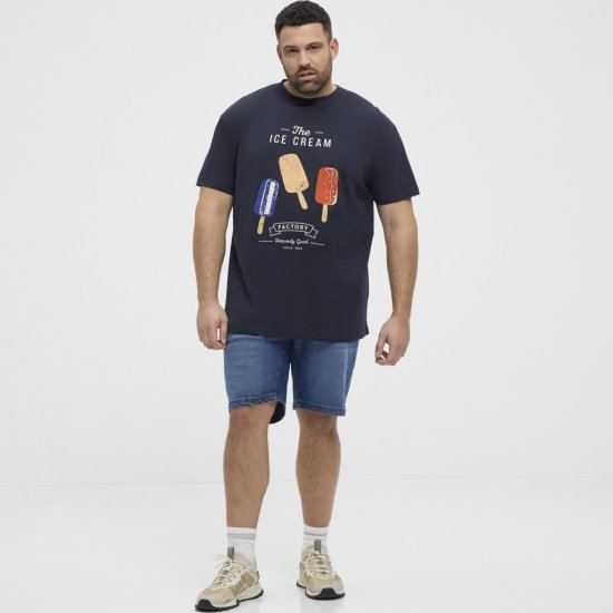 North Latitude T-Shirt Ice Cream Navy - T-skjorter - Store T-skjorter - 2XL-14XL