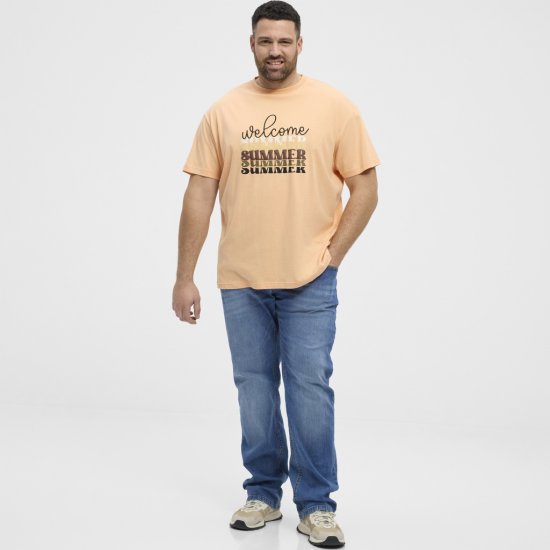North Latitude T-Shirt Summer Peach - T-skjorter - Store T-skjorter - 2XL-14XL
