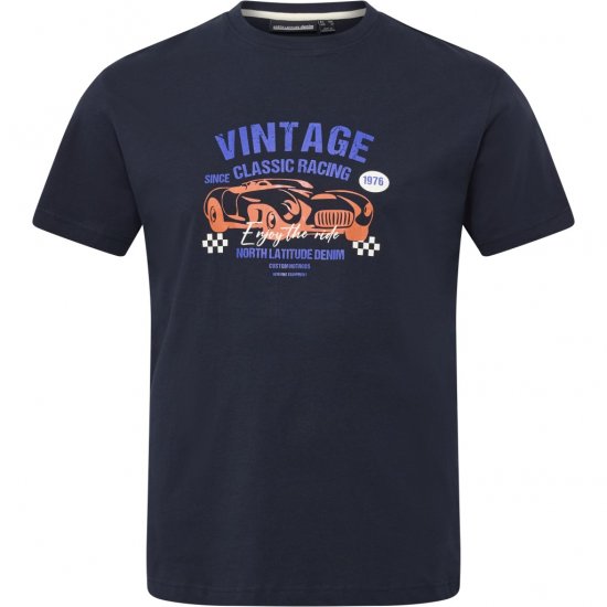 North Latitude T-Shirt Classic Racing Navy - T-skjorter - Store T-skjorter - 2XL-14XL
