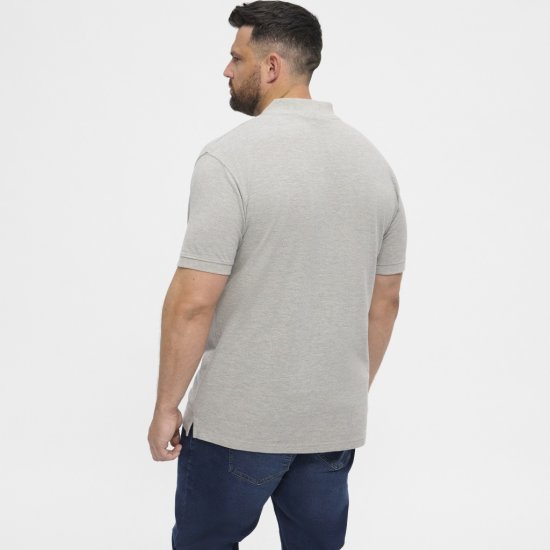 North Latitude Polo Short Sleeve Grey - Polo- & piqueskjorter - Poloskjorte i store størrelser - 2XL-8XL