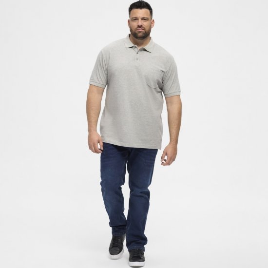 North Latitude Polo Short Sleeve Grey - Polo- & piqueskjorter - Poloskjorte i store størrelser - 2XL-8XL
