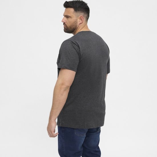 North Latitude T-Shirt 2-Pack Dark Grey Melange - T-skjorter - Store T-skjorter - 2XL-14XL
