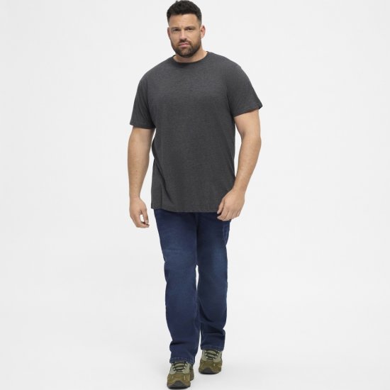 North Latitude T-Shirt 2-Pack Dark Grey Melange - T-skjorter - Store T-skjorter - 2XL-14XL