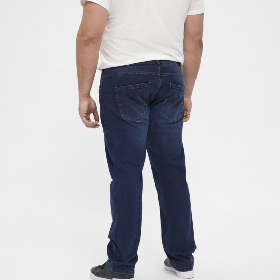North Latitude Jeans Ringo Blue Used Wash - Jeans og bukser - Store Bukser og Store Jeans