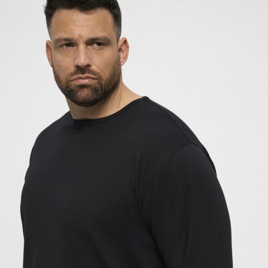 North Latitude T-Shirt Long Sleeve Black - T-skjorter - Store T-skjorter - 2XL-14XL