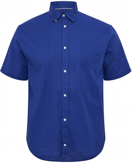 North Latitude Shirt Short Sleeve TALL Blue - HERREKLÆR MT-6XLT - Klær for høye menn
