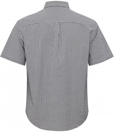 North Latitude Shirt Short Sleeve Checked Grey - Skjorter - Store skjorter - 2XL-8XL