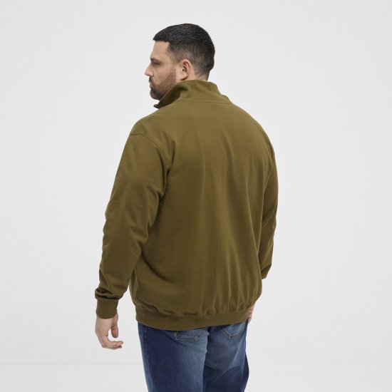 North Latitude Sweatshirt Half-Zip Green - Gensere og hettegensere - Store hettegensere - 2XL-14XL