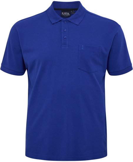 North Latitude Polo Pique Short Sleeve Cobalt Blue - Polo- & piqueskjorter - Poloskjorte i store størrelser - 2XL-8XL