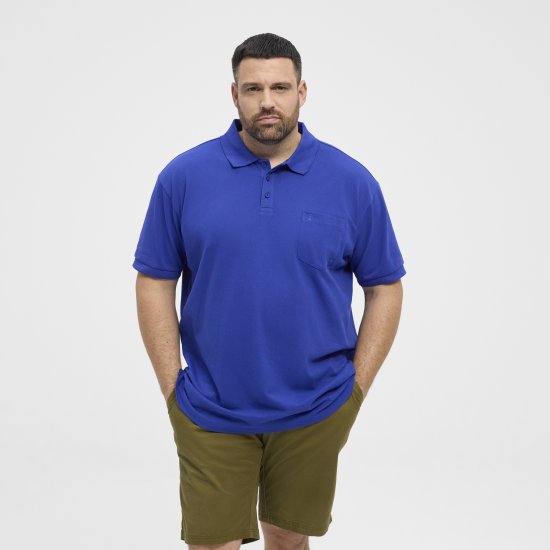 North Latitude Polo Pique Short Sleeve Cobalt Blue - Polo- & piqueskjorter - Poloskjorte i store størrelser - 2XL-8XL