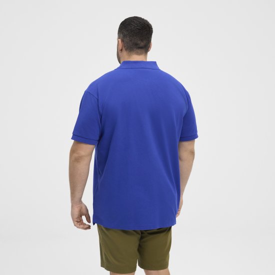 North Latitude Polo Pique Short Sleeve Cobalt Blue - Polo- & piqueskjorter - Poloskjorte i store størrelser - 2XL-8XL