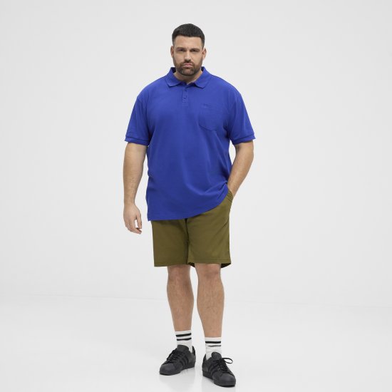 North Latitude Polo Pique Short Sleeve Cobalt Blue - Polo- & piqueskjorter - Poloskjorte i store størrelser - 2XL-8XL