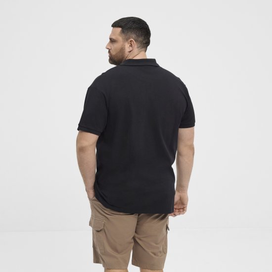 North Latitude Polo Pique Short Sleeve Black - Polo- & piqueskjorter - Poloskjorte i store størrelser - 2XL-8XL