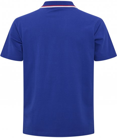 North Latitude Polo Pique V-Neck Blue - Polo- & piqueskjorter - Poloskjorte i store størrelser - 2XL-8XL