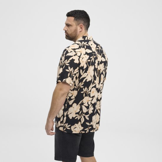 North Latitude Shirt Cuba Short Sleeve Navy - Skjorter - Store skjorter - 2XL-8XL